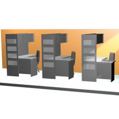 Cubiculos Modernos en 3D