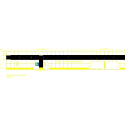 Modelo de acera accesibilidad - nbr 9050
