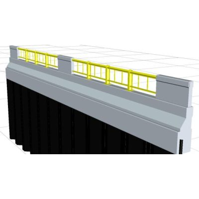 Parapeto de puente 3d