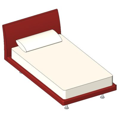 Cama Individual Ania 3D