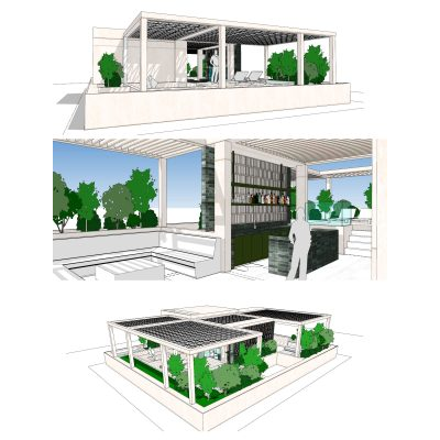 Rooftop Residencial con Bar
