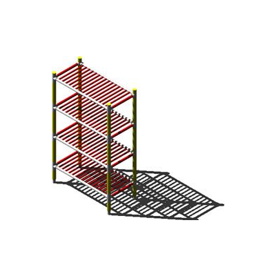 3d metal shelf