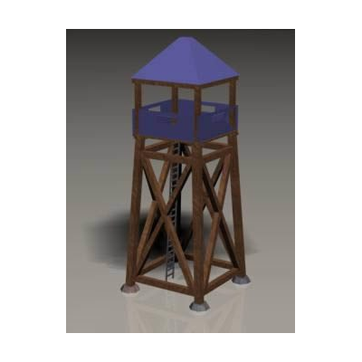 Estructura de Mirador en 3D