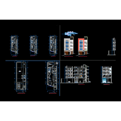 Plano Completo de Vivienda Multifamiliar