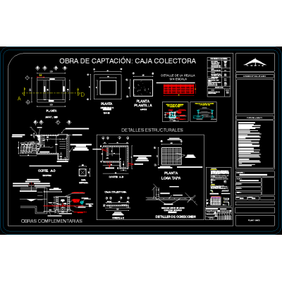 Caja colectora de agua potable