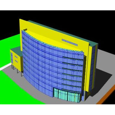 3d office building