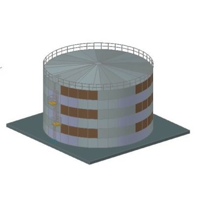 tanque reservatório 3d