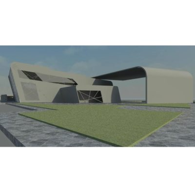 3d de proyecto de mercado distrital