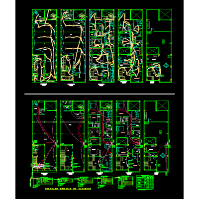 Plano electrico - vivienda multifamiliar