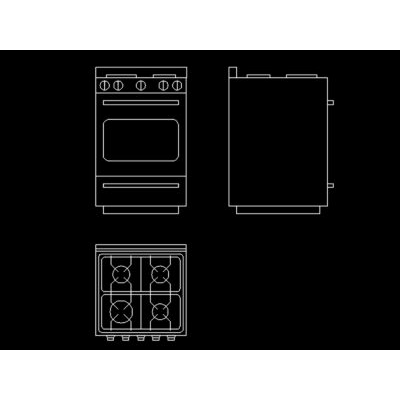 Cocina gas 4 fuegos
