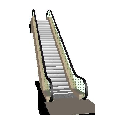 Escalera mecanica 3d