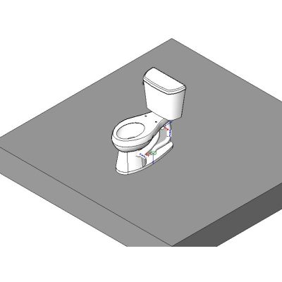 Inodoro con Mochila - 3D - Kohler Class Five Highline