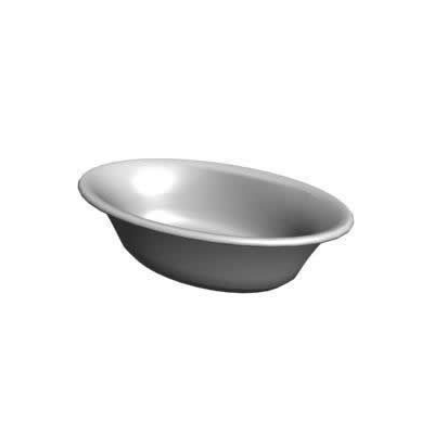 Oval Bathtub with Raised Rim