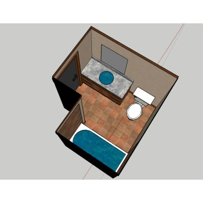 Bano Compacto en SketchUp