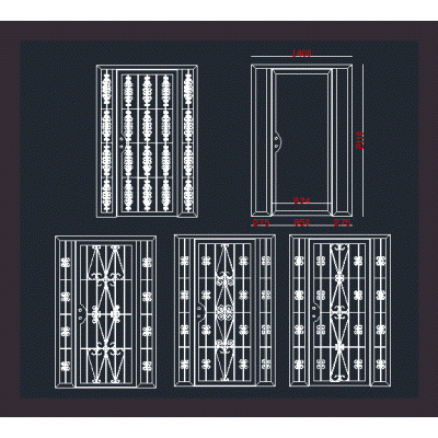 Iron gates