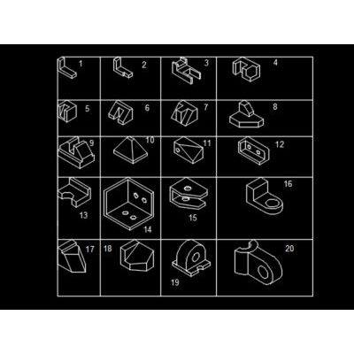 Autocad exercises - 2d 3d and isometric