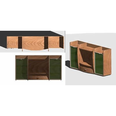 Mueble estante 3d