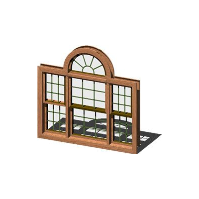 Ventana de tres hojas