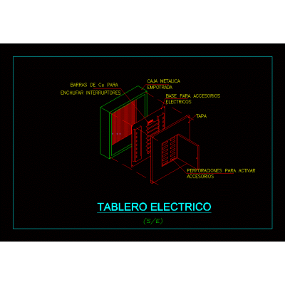 Isometrico tablero electrico