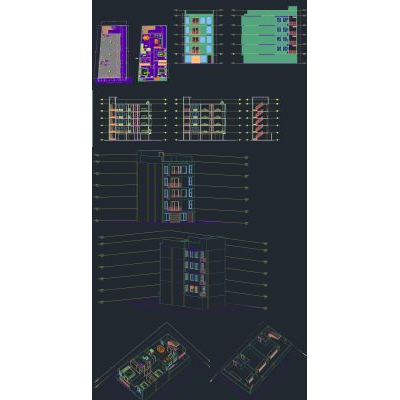 Oficinas y Vivienda 5 Niveles