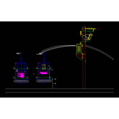 CFE pole connection detail
