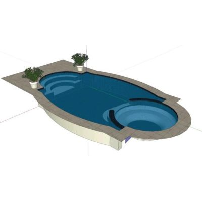 Piscina; alberca 3d