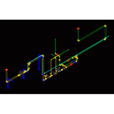 3d tuberia de gas