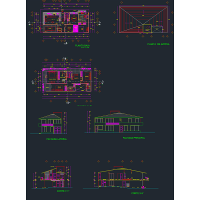 Planos Arquitectónicos de Casa Habitación