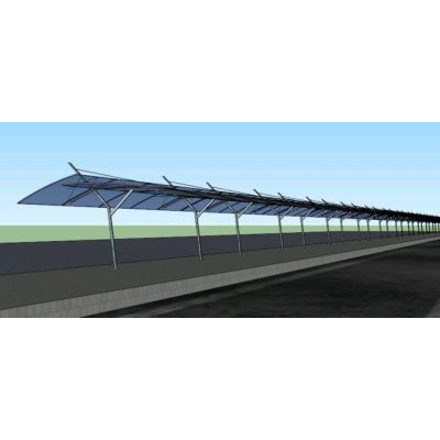 Cubierta peatonal 3d