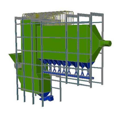 Conjunto horno-caldera 3d