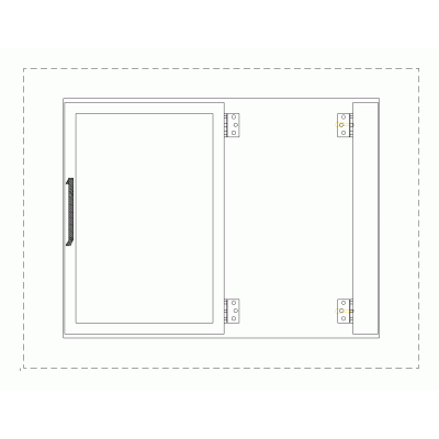 Puerta c bisagras