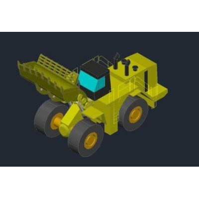 Pala cargadora 3d 3ds