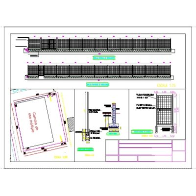 Enclosure of multiple use court