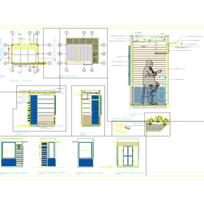Vivienda multifamiliar 12 Kiosco - proyecto completo