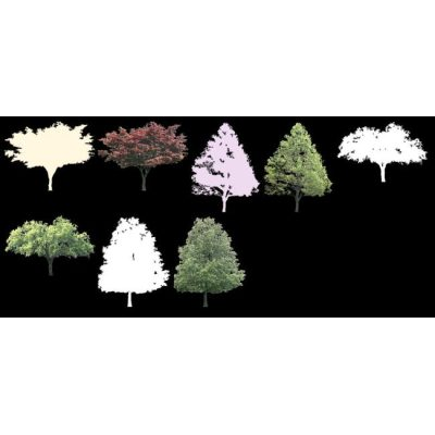 Coleccion de arboles de 7  - opacidad