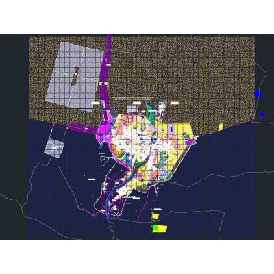 Plano de la ciudad de piura, peru