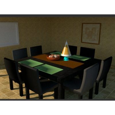 Dining rooms to place in your 3d model