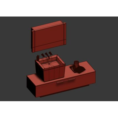 Conjunto Moderno de Bano 3D
