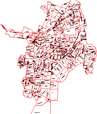 carte urbaine de cali