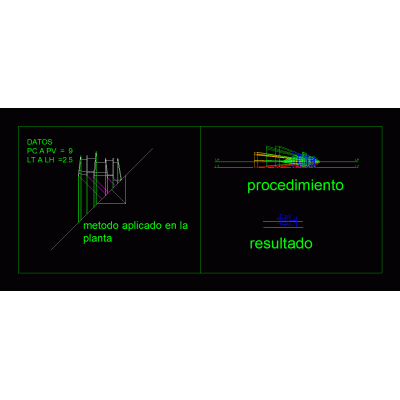 Perspectiva Oblicua 45� en Planta