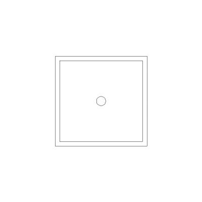 Plato De Ducha Cuadrado, Lado 0,80M, Mod. 2