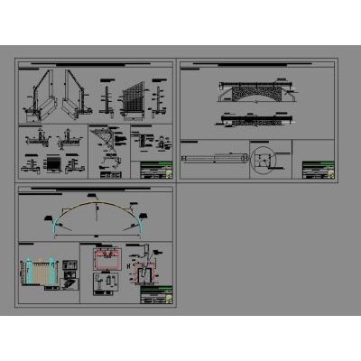Pase vial tipo armico - autocad