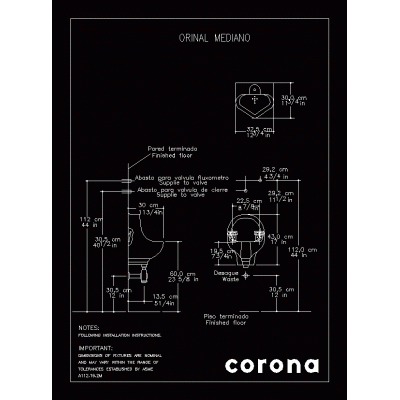 Orinal mediano de corona