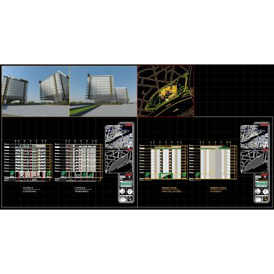 Tesis uanl edificio usos mixtos; departamentos; tienda comercial; areas verdes.