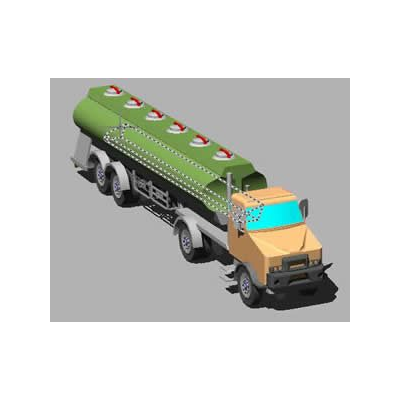 Camion tanque 3d
