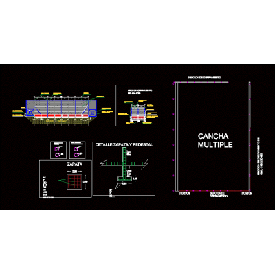 Malla de cerramiento cancha