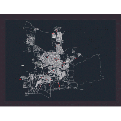 Plano de la cuidad de salta capital
