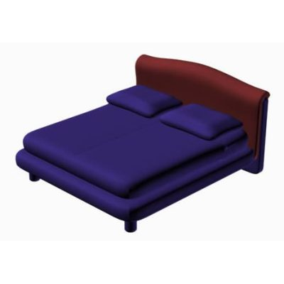 Cama doble 3d