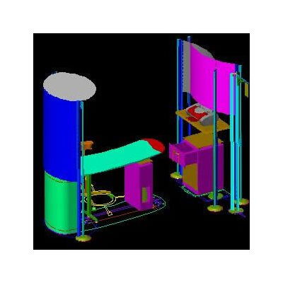 Stand para oficina un modulo