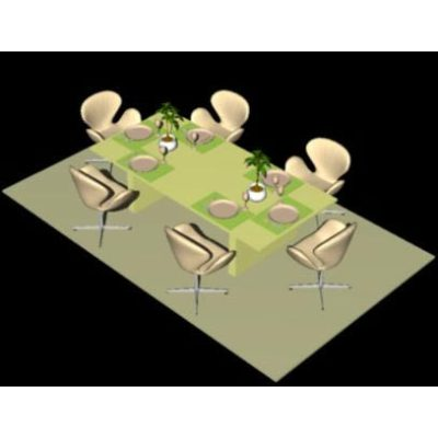 Jantar - 3d dining set